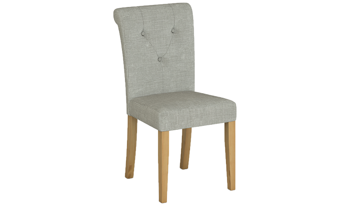 Roll Top Fabric Dining Chair