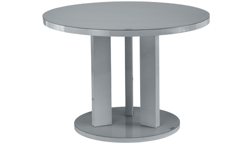 Round Dining Table in Grey