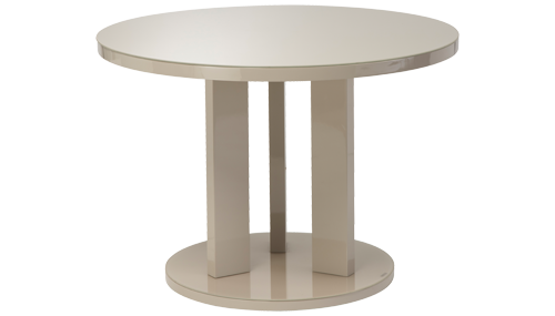 Round Dining Table in Latte