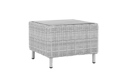 Side Table with Glass Table Top
