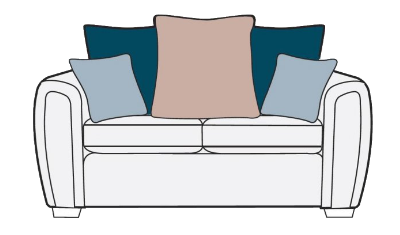 2 Seater Sofa Pillow Back