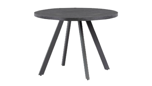 Round Dining Table 107cm Straight Leg