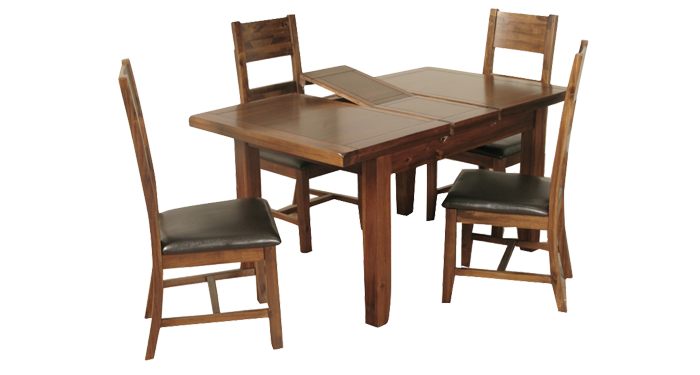 120cm Extending Table & 4 Chairs