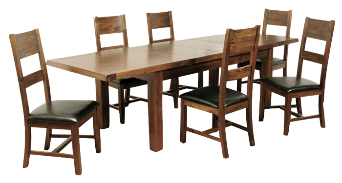 180cm Extending Dining Table & 6 Ch